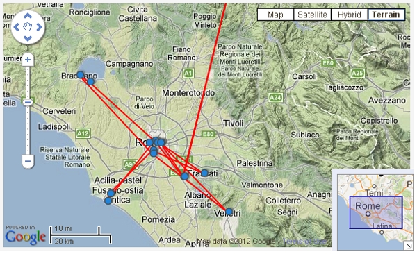 roma 2012 map